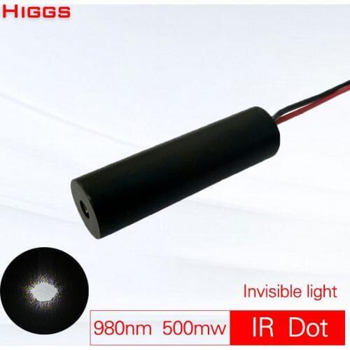 Absolutely invisible 980nm 500mw infrared dot laser module IR launcher projection touch pointer night hunting CS pistol sight