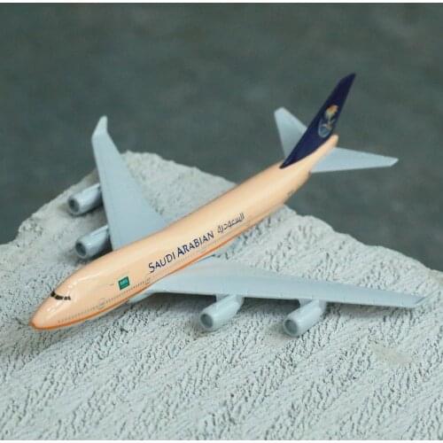 Saudi Arabian Airlines Boeing 747 Aircraft Model 6" Metal Airplane Diecast Mini Moto Collection Eduactional Toys for Children