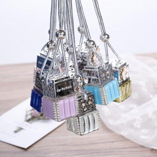 Car perfume pendant Crystal perfume bottles Rear view mirror Car air cleaner Lady perfume bottle Empty bottles F20172193