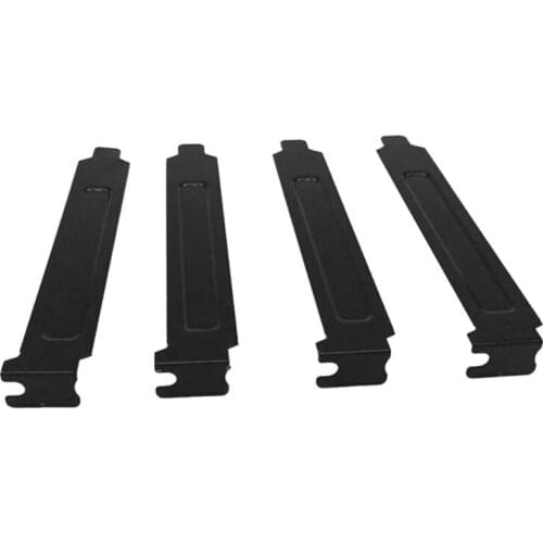 5PCS Black Hard Metal Steel PCI Slot Covers Bracket with Screws Full Profile Expansion Dust Filter Blanking Plate for PCI