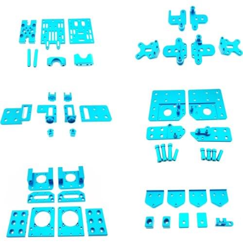 FUNCORE 1605 Version BLV MGN Cube 3d Printer All Metal Upgrade Kit BLV CNC Aluminum Alloy Metal Mount Bracket Blue Color