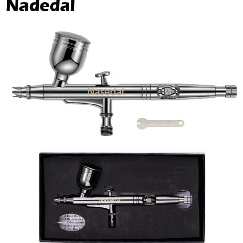 Gravity Dual-Action Airbrush 0.3mm 7cc Black Color Spray Gun for Art Craft Model