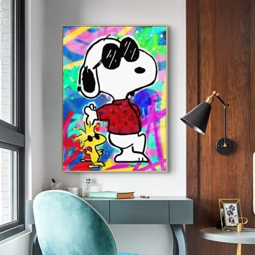Classic Cartoon Anime Character Animal Dog Poster Mural Family Bedroom Childrens Room Wall Decoration Canvas Art (no Frame)