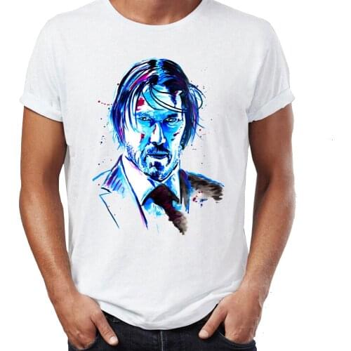 Summer Mens T-shirt John Wick The Boogie Man Movie Badass Tshirt Cool Tees Tops Youth Harajuku Streetwear