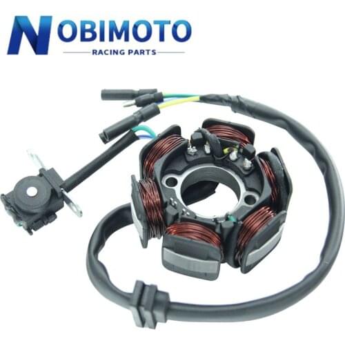 NOBIMOTO Generator Magnetor DC Stator Motor Coils Under Electric Starting Magneto DC Fit For Yinxiang 150cc Engines 2CQ-154-1