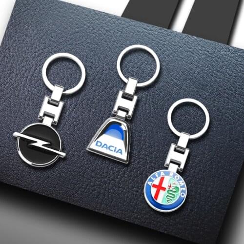 3D Metal Car Styling Keychain Key Chain Key Rings For Fiat BMW Audi Volkswagen Mitsubishi Chevrolet Audi Ford Nissan KIA Peugeot