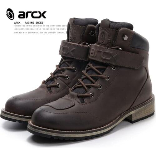 ARCX Men Motorcycle Boots Waterproof Motorboats Leisure Moto Boats Motocross Boots Outdoor Motobotinki Motorbike Touring Shoes