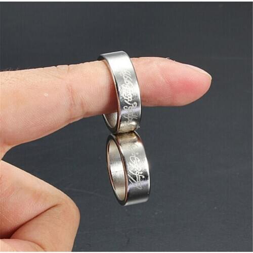 New Silver Strong Magnetic Magic Ring Coin Finger Magician Trick Props Show Tool Magic trick Toys 100% Brand New