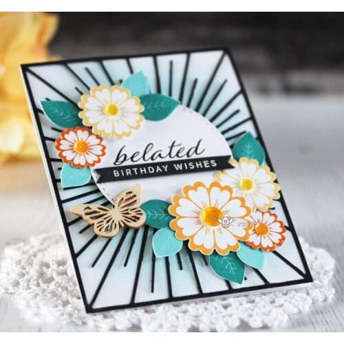 New Sun rays rectangle frame metal Cutting Dies Stencils DIY Scrapbooking Paper/photo Cards Embossing Dies