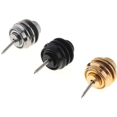 New Guitar Strap Lock Skidproof Copper Alloy Button 3 Colors Optional for All Acoustic Electric Bass Guitar Strap