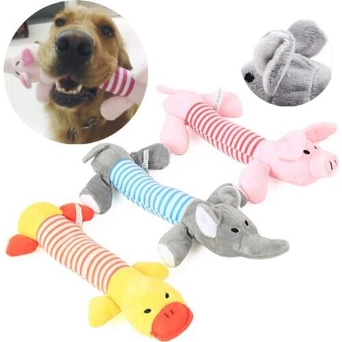 Plush Pet Dog Toys Squeaking Vocalization Small Large Dog Cat Puppy Chew Tooth Toy Dolls Squeak Chew Toy for Dogs Pet Supplies