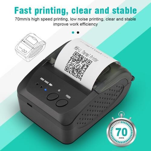 5809DD Portable Mini Bluetooth Printer Wireless Thermal Receipt Ticket Printer For Mobile Phone Window 58mm 2inch pos Machine