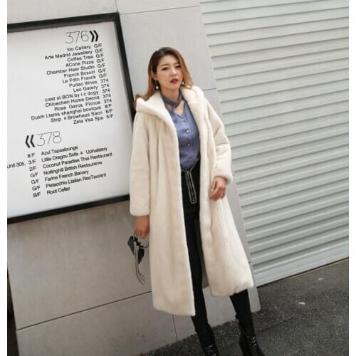 Velvet short 2 mink fur medium long coat womens fur coat