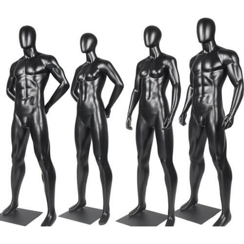 Sports Mannequin Men and Women Full Body Fake Muscle Model Display People Platform