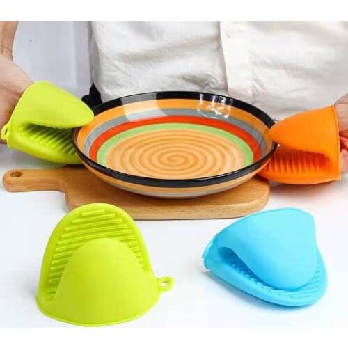 Heat Insulation Baking Oven Microwave Oven Heat-proof Cover Non-slip Silicone Hand Clip Gripping Disc Clip A Single Pack