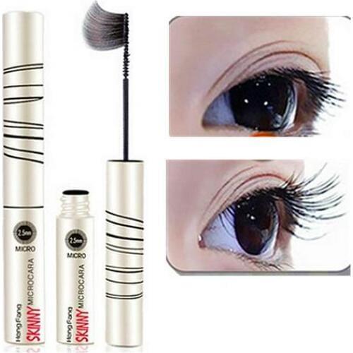 Fine Rotary Brush Head Mascara Waterproof 4D Silk Fiber Eyelash Extension Black Thick Lengthening Women Cosmetics Makeup TSLM1
