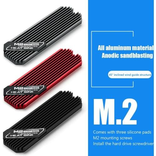 Ultra-thin M.2 solid state hard drive cooler Aluminum alloy cooler Heat sink Heat sink suitable for PCIE 2280 SSD
