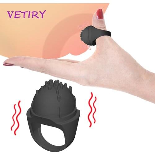VETIRY Erotic G-Spot Vibrator Masturbation Mini Finger Vibrators Sex Toys for Men Oral Sex Clitoris Stimulator Locking Massager