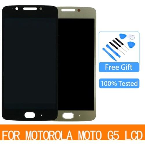 For Motorola Moto G5 XT1672 XT1676 XT1670 5.0" LCD Display Touch Screen Digitizer Assembly Replacement Parts and Tools