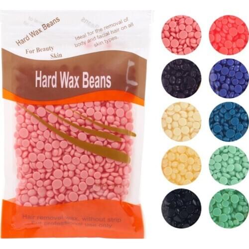100g Natural Herbal Scent Hard Wax Beans Unisex Depilatory Hot Film Beads Waxing Pellets No Strip Nose Body Hair Removal Random