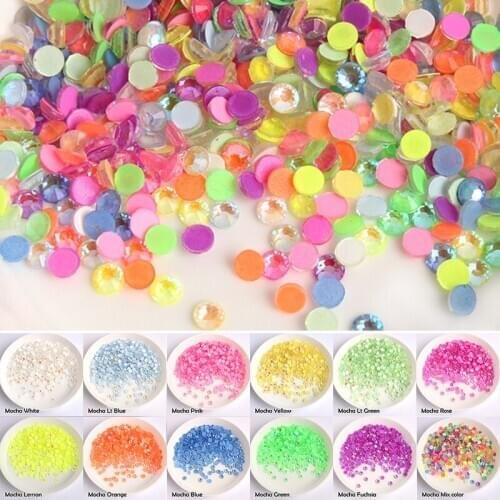 1440pc Mocha color nail art rhinestone ss6-ss20 multi-size glass flat bottom crystal strass for DIY nail decoration