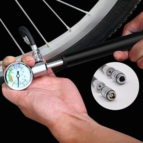 24BD Portable Manual High Pressure Bike Pump Compact Bicycle Air Pump for Road Bike