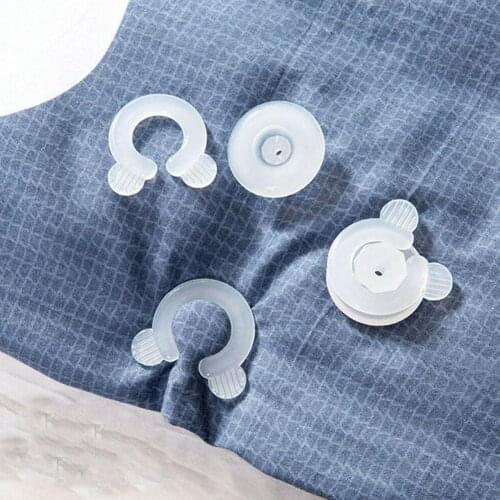 4pcs/set Professional Comforter Grippers Quilt Clip Sheet Blankets Clips Sheet Holder Plastic Clip Fastener Accessories Too C1Z8