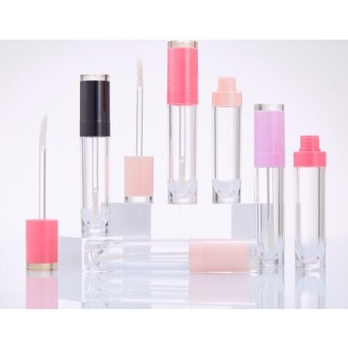 50pcs purple rose red black pink 8ml Lip Gloss tube Plastic Empty Cosmetic Oil Tube Liquid Lipstick tube lipgloss tube