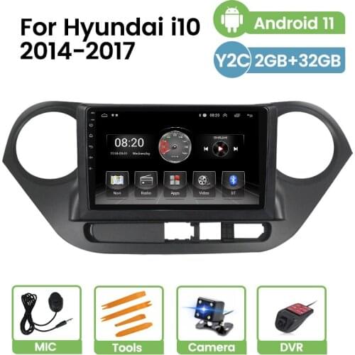 Android 11 HD 1024*600 Car Gps Radio Video Multimedia Player For Hyundai I10 2014 2015 2016 2017 Navigation Carplay RDS BT FM/AM