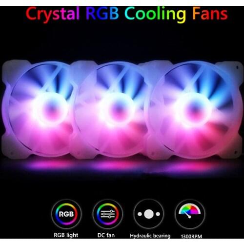 120mm Case Fan RGB Fans Argb Mute Cooler Pc Computer 3PIN Cooling Ventilador 1300RPM Silent Heat sink Desktop Accessories
