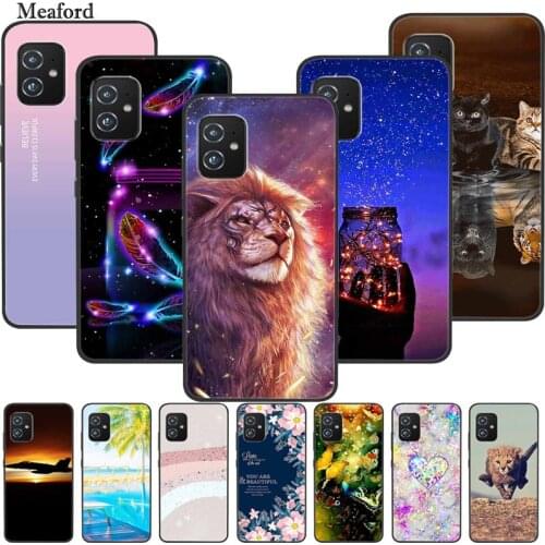 For Asus Zenfone 8 Case Luxury Silicone TPU Soft Cover Phone Case for Asus ZS590KS Asus8 Shockproof TPU Bumper Funda Coque Capa