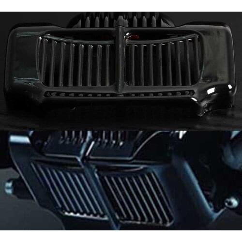Black Motorcycle Stock Oil Cooler Cover For Harley Touring Road King Electra Street Glide Trike FLHT FLTR FLHX 2011-2016