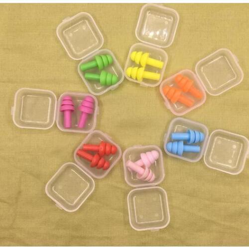 Party Favors Environmentally friendly silicone earplugs noise reduction waterproof swimming learning sleeping earplugs