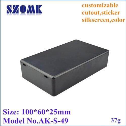 Plastic instrument enclosure electric box (6 pcs) 100*60*25mm new arrival abs plastic outlet enclosure junction housing