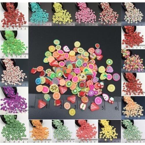 60g Fruit Item Polymerclay,Soft Clay Sprinkles For Kids Diy/Cake Diy Making/Nail Art/Scrapbook Decoration/Craft Filler