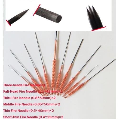 Age-old way Fire Heating Acupuncture Needle for Acupuncture Points Treatment 10pcs fire needles per set
