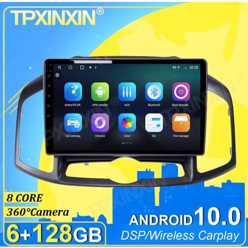 IPS PX6 Android 10 6+128G Carplay 360 Camera For Chevrolet Captiva Car Navi DSP Multimedia Player Radio Tape Recorder Video GPS
