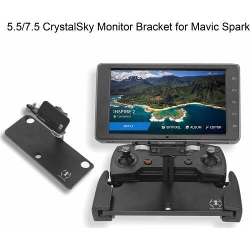 Bracket for Crystalsky 5.5/7.85 inch Remote Controller Mounting Monitor Tablet Holder for DJI Mavic Pro Platinum Air Spark Drone
