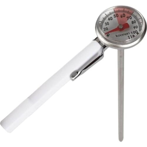 Stainless Steel Kitchen Thermometer Deep Fry Thermometer Probe Milk Frothing Cooking Thermometer