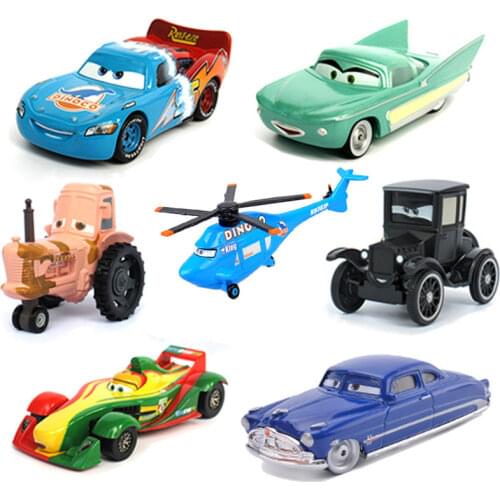 Metal Diecasts 1:55 Disney Pixar Cars 2 3 Lightning McQueen The Kings Dinoco MacK Uncle Toys Vehicles Boys Birthdays Gifts