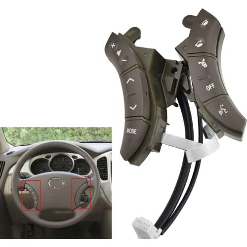 Multifunction Steering Wheel Controls Switch Button 84247-58010-C0 75B037 For 2003-2007 Toyota Highlander Land Cruiser High-end