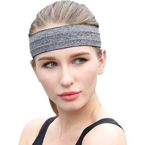 Solid Color Unisex Hair Bands Sports Sweatband Anti-Slip Simple Yoga Lady Headband Luxury Elegant Korean Style Female Hair Band