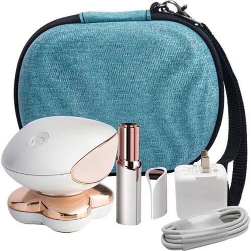 EVA Portable Storage Carrying Hard Case Travel Organizer Bag For Women Hair Remover Electronic Razor Cosmetic Makeup Storage Bag