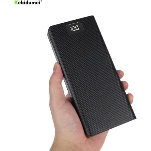 Portable 5V 8x18650 Power Bank Battery Box Shell Case DIY Type-C Micro USB Mobile Phone Charger Box Case For Charging phones