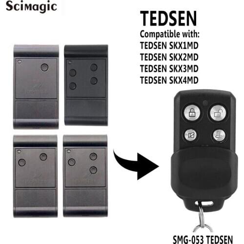 TEDSEN SKX1MD SKX2MD SKX3MD SKX4MD garage door gate remote control 433.92mhz transmitter command key fob