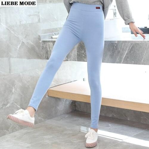 Plus Size Elastic High Waist Legging Women Grey Blue Pink Khaki Black Candy Color Leggings Pants for Woman Skinny Leggins Mujer