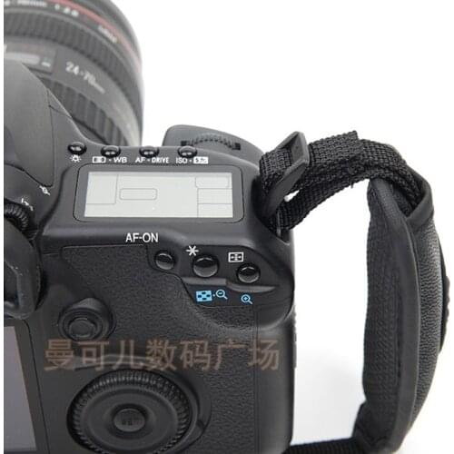100% GUARANTEE New Black Leather Camera Hand Strap Grip Wrist Strap For NIKON Canon Sony DSLR High Quality