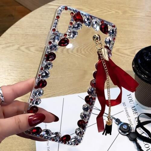 Luxury Bling Jewelled Rhinestone Crystal Diamond Phone Case Cover For iPhone 12 11 Pro 6s 7 8 Plus XR Xs Max Cases Couqe Funda