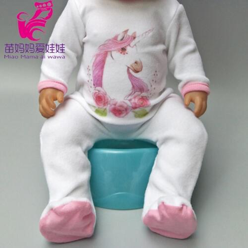 Rose pink Christmas sweater clothes and pants set for baby doll also fit for 18 inch girl doll, children gift