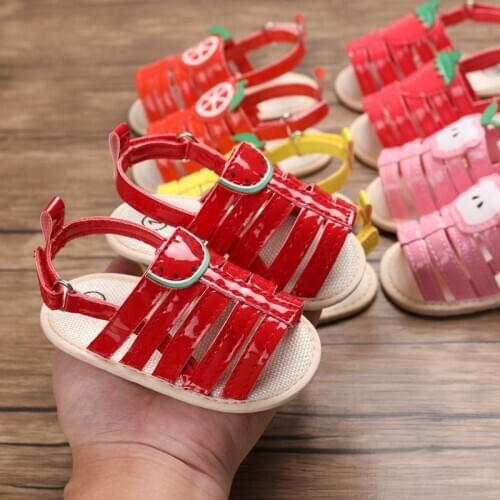 Focusnorm Infant Toddler Girls Roma Weave lovely Sandals Summer Soft Sole Anti-Slip Hollow Out Beach Shoes 0-18M